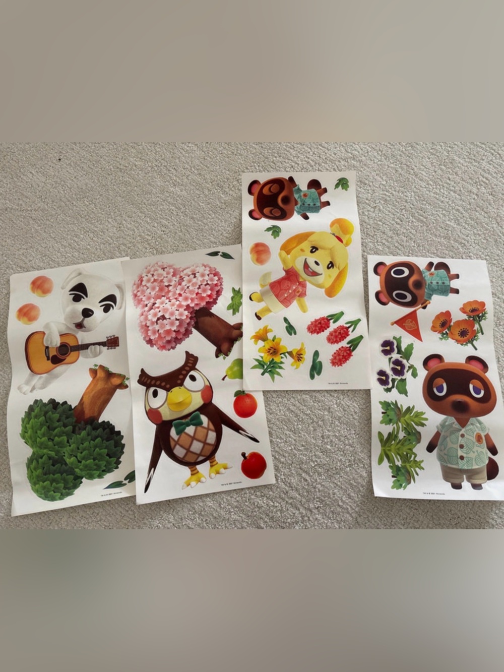 Animal Crossing wall decals